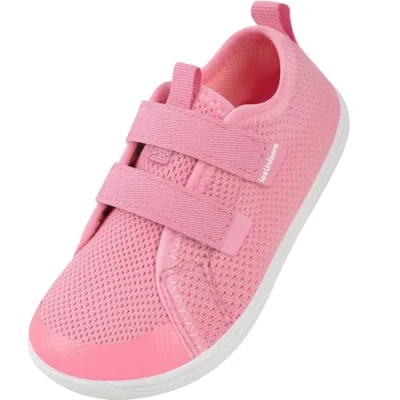 Imagen de IceUnicorn Barefoot Calzado Descalzos Niños Niñas Minimalistas Amplia para Ligeros y Deporte Transpirables Zapatillas Ligeras Flexibles de Trail Shoes(Rosa, 27EU)