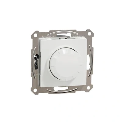 Imagen de Schneider Electric Asfora EPH6870121D Regulador de intensidad para bombillas LED halógenas, 230 V, 0 370 W, empotrado, sección fase, color blanco