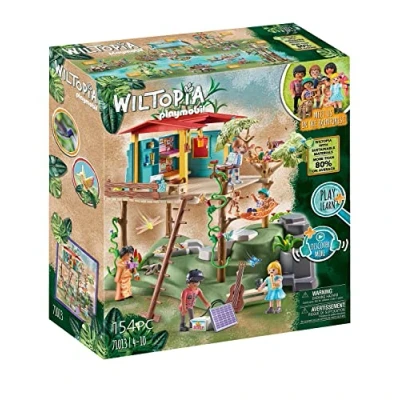 Imagen de PLAYMOBIL Wiltopia 71013 Casa Familiar en el árbol con Animales de Juguete, Juguetes sostenibles para niños a Partir 4 años