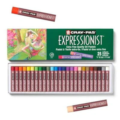 Imagen de SAKURA Set de tizas Pastel Blandas Talens Cray Pas EXPRESSIONIST 25 Piezas Multicolor