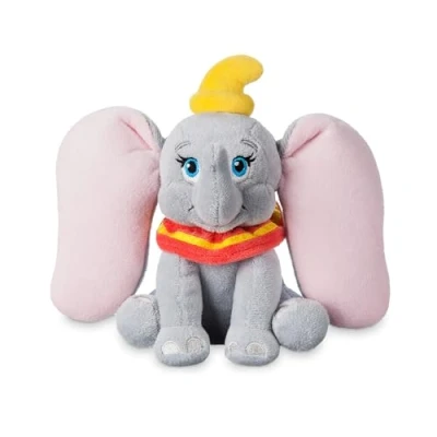 Imagen de Disney Store Oficial Mini Bean Bag Dumbo Sentado, 19 cm, Peluche de Elefante para Niños, Apto Todas Las Edades
