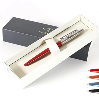 Imagen de Bolígrafo Parker Jotter Bond Street personalizado + caja de regalo Diseñe un realmente único Grabado con láser rojo