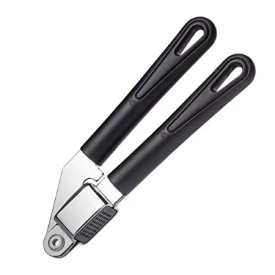 Imagen de Westmark Prensa para Ajos con rejilla extraíble, Cromado, Longitud: 19,7 cm, acero/plástico, Gentle, Negro, 28362270