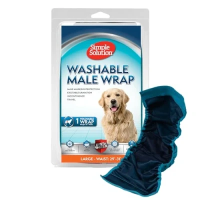 Imagen de Simple Solution lavable perro macho envoltura, grande