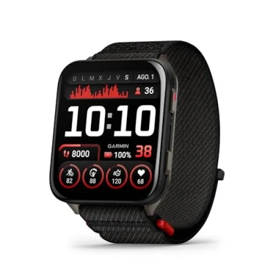 Imagen de Garmin Venu X1, Smartwatch Premium con GPS, Pantalla AMOLED de 2&#039;&#039;, Funciones Salud y Bienestar 24/7, Altavoz Micrófono Integrados, Mapas, Linterna LED, hasta 8 días autonomía, Negro