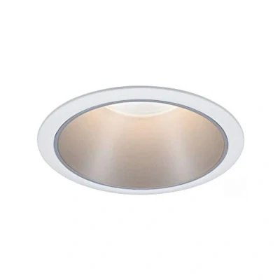 Imagen de Paulmann 93398 Luminaria Cole Fija Redonda reg, Foco, Blanco Mate, Plateado, Spot, Aluminio, plástico, lámpara empotrable GU10