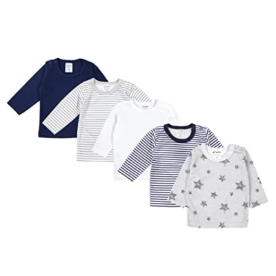Imagen de TupTam Camiseta Manga Larga para Bebé Niño, Pack de 5, Multicolor 6, 68