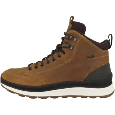 Imagen de Geox Spherica Actif Botines con cordones, Hombre, Talla: 40, Ochre dark coffee Zapatos