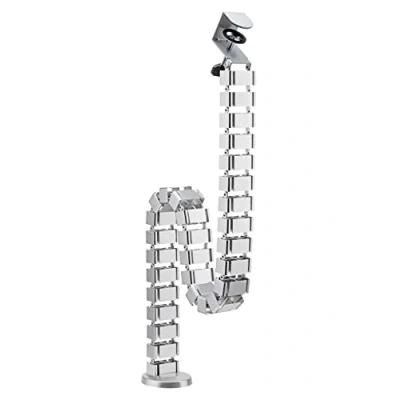 Imagen de mywall HZ43SL Gestión de Cables para escritorios con fijación terminales, una Longitud hasta 1347 mm, Sistema 4 Canales Estructura Modular