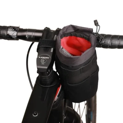 Imagen de ZEFAL Z Adventure Pouch Bag Bolsa Manillar Bicicleta Universal para con Bolsillos Expansibles Adicionales Portabidon Bici 1.1 litros, Negro