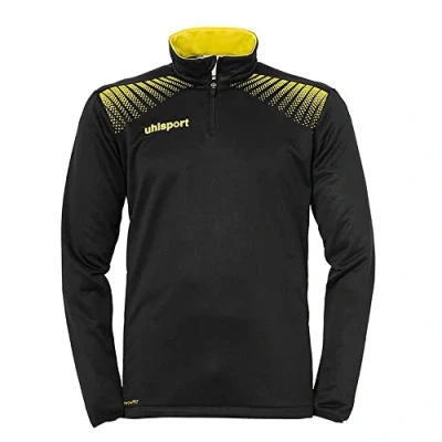 Imagen de Uhlsport Goal Jersey con Cremallera de 1/4, Hombre, Negro/Amarillo Lima, XXXL