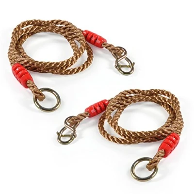 Imagen de Keenso Correas de Columpio para Hamaca, 2 Cuerdas Ajustables 1,8 m, Fuertes Colgar, Silla Hamaca