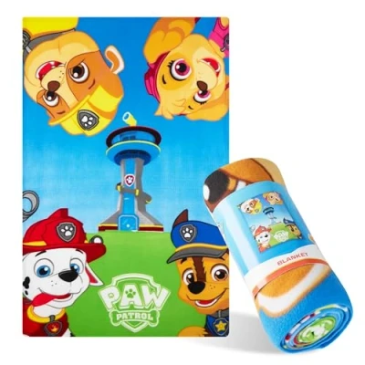 Imagen de Paw Patrol Patrulla Canina Manta Sofa para Niños Súper Suave Cama y Sofá de 100 x 150 cm Accesorio Regalos Navidad