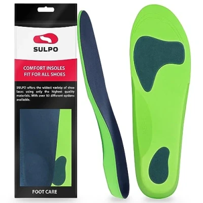 Imagen de SULPO 1 par Plantillas ortopédicas fascitis plantar Plantilla espolon calcaneo hombre trabajo metatarsalgia pies planos Dolor M (40 41)