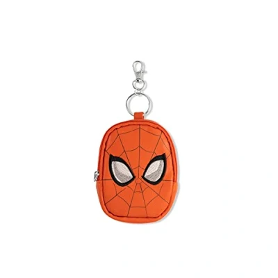 Imagen de DISNEY Marvel Spiderman Mini Llavero de Mochila roja, Rojo, Blanco y Negro, Talla única, Moderno