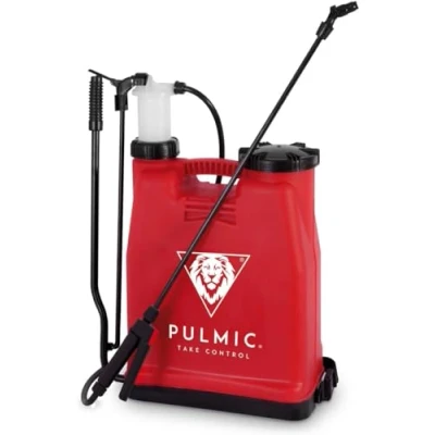 Imagen de Pulmic Raptor 12 Pulverizador hidráulico Manual. Mochila Pulverizadora de Presión retenida. Sulfadora Profesional, Boquilla Regulable. Sulfatadora (12L)