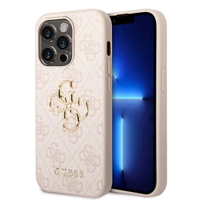 Imagen de CG MOBILE Guess Funda de Piel sintética para iPhone 15 Pro MAX (Rosa)