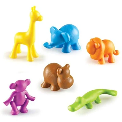 Imagen de Learning Resources Locos por los animales, figuras de la jungla , juego 72