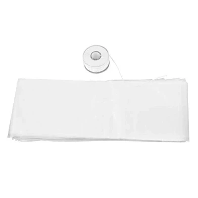 Imagen de Juego de Bolsa y Cuerda PVA, 50PCS Pesca la Carpa Soluble en Agua PVA Recarga Malla Stocking Boilie Bait Bags + 1PCS L¨ªnea con Trenzado 20 m