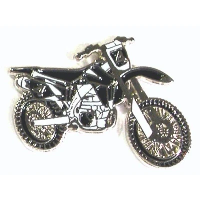 Imagen de Esmalte de Metal Pin Moto Cross Enduro juicios Rastro Verde carriles para Bicicleta Motocicleta (Negro)