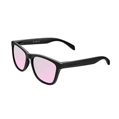 Imagen de Northweek Regular Pipe Gafas de Sol para Hombre y Mujer, Polarizadas, Negro/Rosa