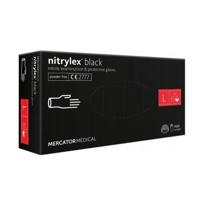 Imagen de MERCATOR MER13429 Guantes de protección negro Nitrilo L
