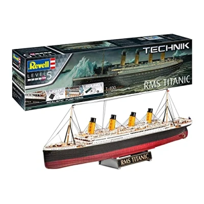Imagen de Revell, Blue Titanic 00455 Technik 1:16 Kit de Modelo plástico VW T1 Samba Bus, Azul, Color sin Pintar, Mittel (RV00458)