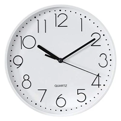 Imagen de Hama PG 220 Quartz wall clock Círculo Blanco Reloj De pared (AA, Blanco, plástico, Vidrio, 35 mm, 315 g)