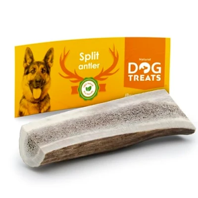 Imagen de Asta Partida de Ciervo para Perro 100% Natural Cuerno Masticar Hueso Juguete, Juguetes Perros, Mordedor M (76 100 gr)