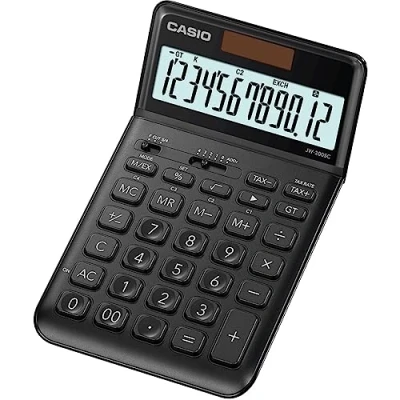 Imagen de CASIO JW 200SC BK Calculadora de escritorio, 1.1 x 10.9 18.4 cm, color negro