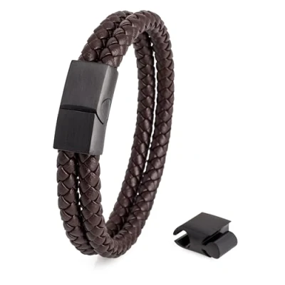 Imagen de Akitsune Simplicitas Pulsera, Hombre, Talla: 18cm, Black brown