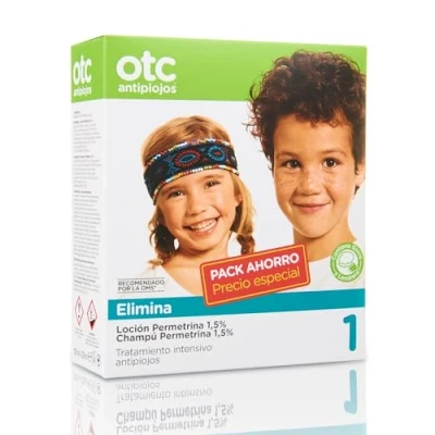 Imagen de Otc antipiojos Loción + Champú permetrina 1,5%