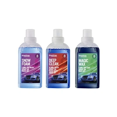 Imagen de Kit de Detergentes Premium para Lavado Coche Snow Foam + Deep Clean Magic Wax Pre Limpiador Cera (500 ml/Each)