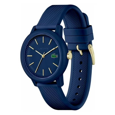 Imagen de Lacoste Reloj Analógico de Cuarzo para Hombre o Mujer, con una elegante correa silicona textura petit piqué