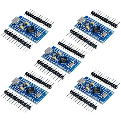 Imagen de TECNOIOT 5pcs Pro Micro ATmega32U4 5 V/16MHz Module with Pin Header for Leonardo
