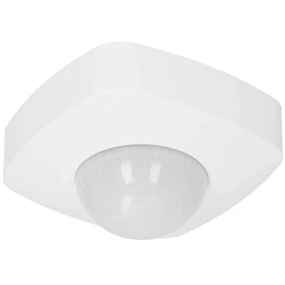Imagen de ORNO CR 224 Redondo Sensor de Movimiento con 3 sensores 360 Grados IP20 Detector Cooperación Iluminación LED Intensidad Luminosa Ajuste Lux