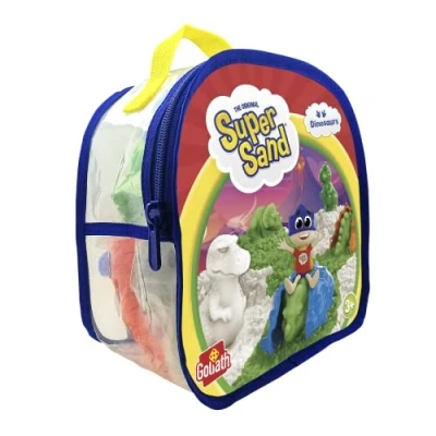 Imagen de Animagic Super Sand Mochila Dinosaurios Arena Moldeable, Multicolor (Goliath Games, LLC 922719012)