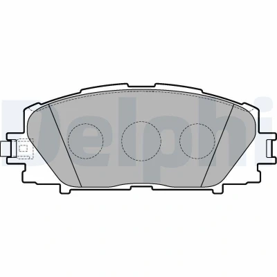 Imagen de DELPHI LP3273 Juego de pastillas freno no preparado para indicador desgaste sin chapa antichirridos accesorios TOYOTA: Prius III Hatchback