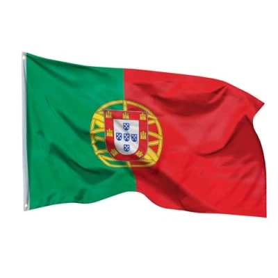 Imagen de Banderas de aricona bandera Portugal resistente a la intemperie con 2 ojales metal nacional portuguesa 90 x 150 cm