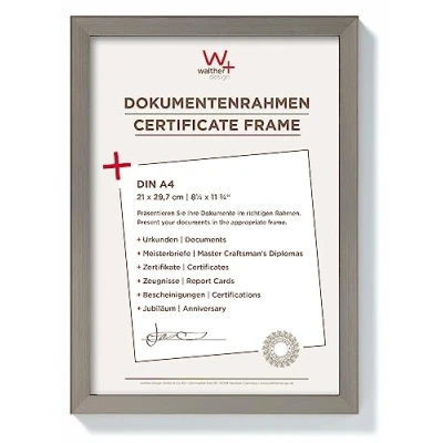 Imagen de Walther Design JK130D Construction, marco de diseño, poliestireno, acero, 21 x 29,7 cm
