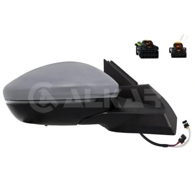 Imagen de Espejo retrovisor Alkar 6140313 derecha imprimado eléctrico calefactable, con sensor de temperatura, convexo