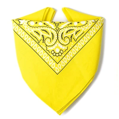 Imagen de Karl Loven EL BANDANA Estampado Paisley 100% Algodón Máximo grosor 20 Colores Exclusivos Amarillo