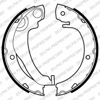 Imagen de DELPHI LS2020 Zapatas de Freno 180 32 TOYOTA: Corolla Verso