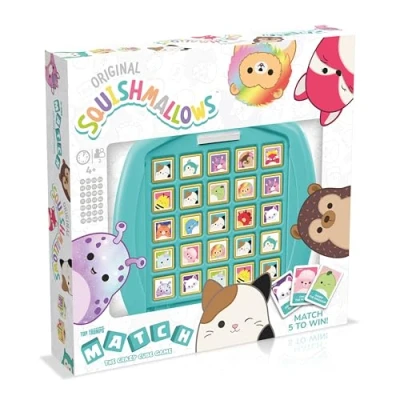 Imagen de Top Trumps Match Squishmallows Juego de Mesa para Combinar 5 Lola The Unicorn, Daxxon Alien o CAM Cat in a Row to Win, Viajes, Regalo Mayores 4 años