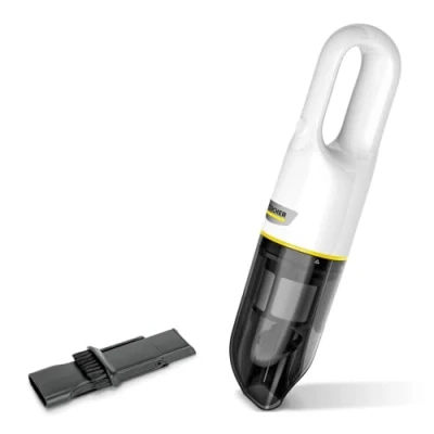 Imagen de Kärcher Aspiradora de mano a batería CVH 2, Compacta y ligera uso rápido, depósito 0,15 l, peso 0,65 kg, incl. 7,2 V, cargador USB, boquilla para ranuras 2 en 1