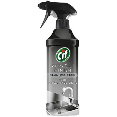 Imagen de CIF Limpiador de acero inoxidable en espray, 6 x 435 ml