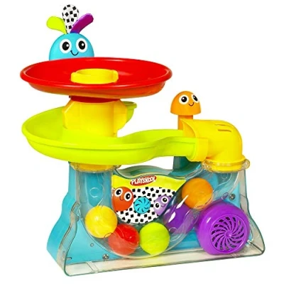 Imagen de Playskool Juguete musical Explore &#039;N&#039; Grow Busy Ball Popper; brinda a bebés y niños pequeños la oportunidad de practicar sus habilidades motoras, exclusivo Amazon, multicolor