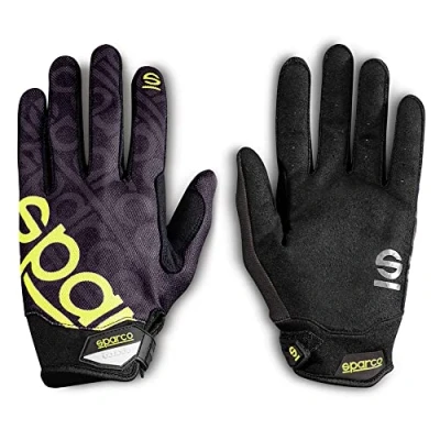 Imagen de SPARCO MECA GUANTES 3 TALLA 11 (L) NEGRO/AMARILLO
