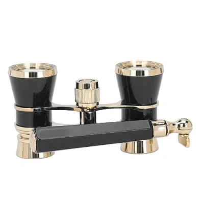 Imagen de Mini Binoculares de Gafas Teatro, ópera Agarre Cómodo 3X25 Ampliamente Utilizados Portátiles para Ver Drama (Negro)