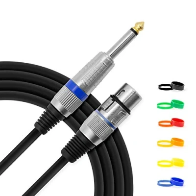 Imagen de Tiger MIC6 03 Cable para micrófono XLR a jack (macho/hembra, 3 m)